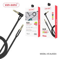 Aux Cable 3.5mm to 3.5mm Jack 1m Black