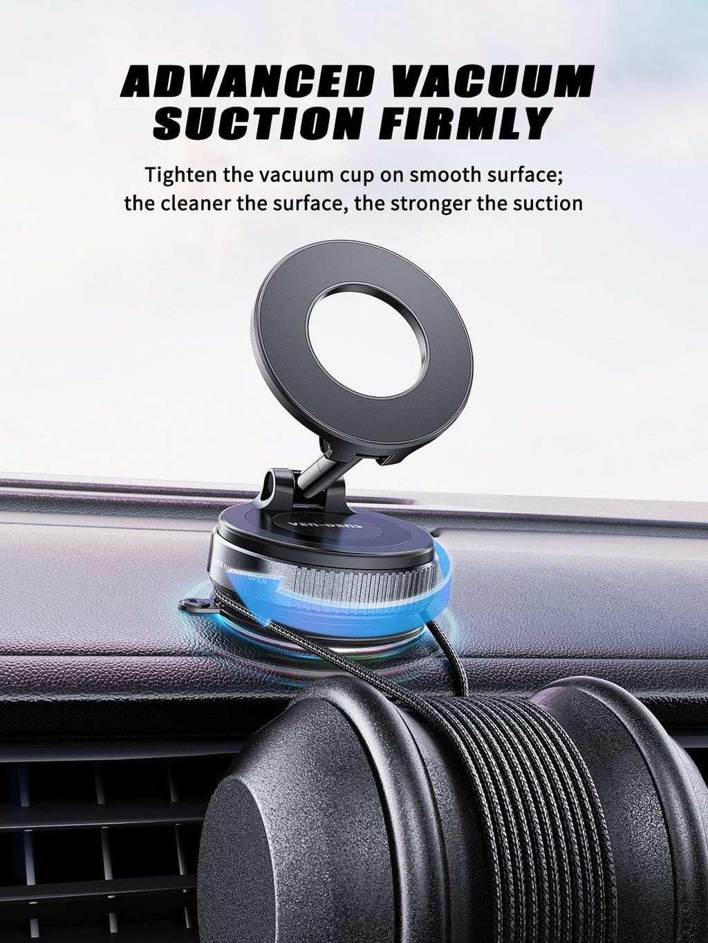 MagLock 360° Premium Magnetic Car Holder VD-HD059
