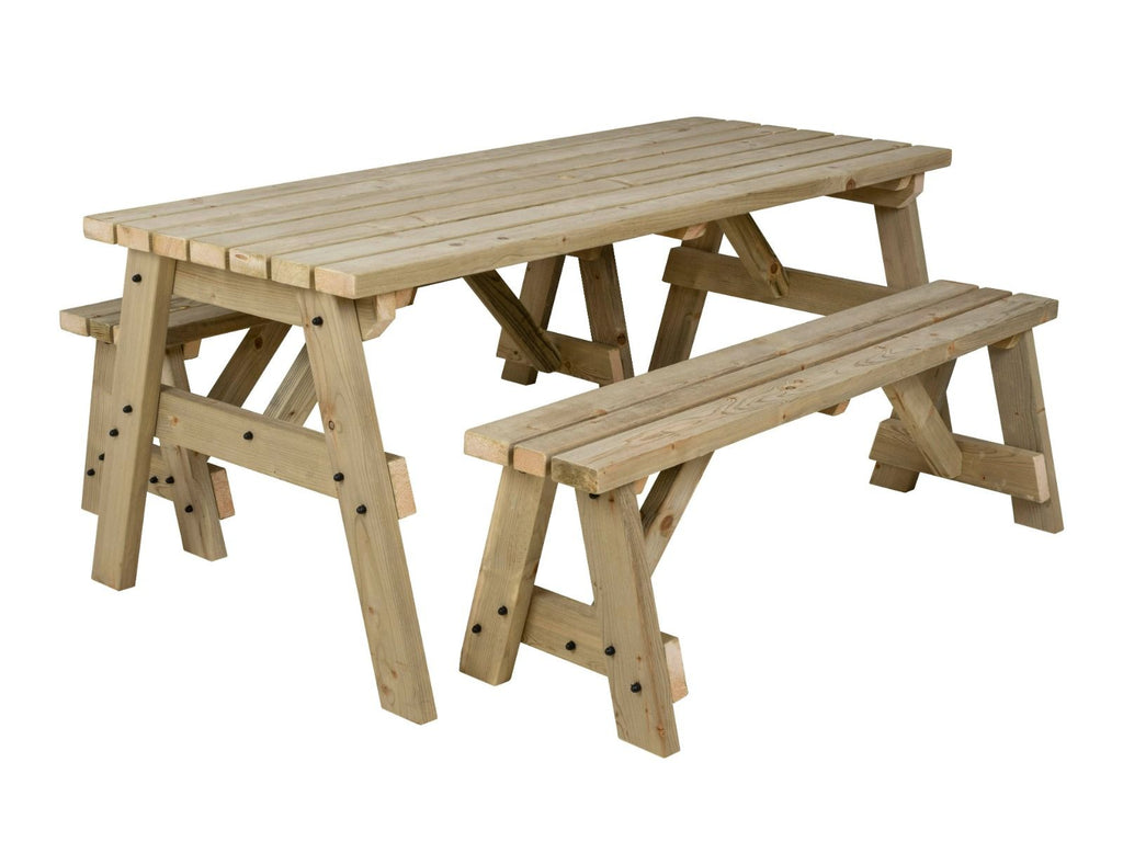 Victoria Space Saving Picnic Table and Benches Set