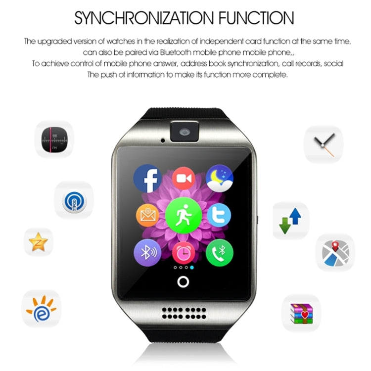 Q18 1.54 inch TFT Screen MTK6260A 360MHz Bluetooth 3.0 Smart Watch Phone, 128M + 64M Memory(Gold)