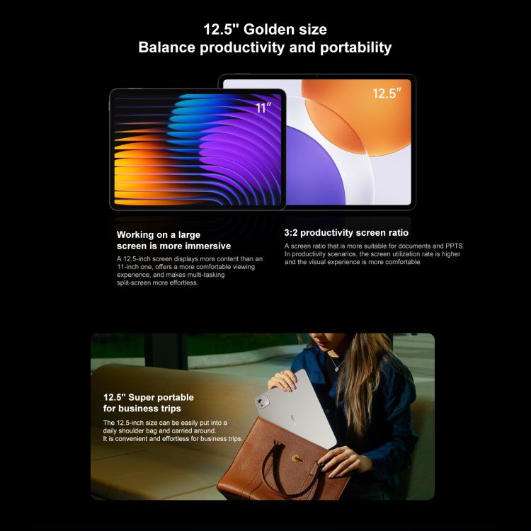Xiaomi Pad 7S Pro 12.5 inch, 16GB+1TB, HyperOS 2, XRING O1 3nm Deca Core CPU, 16GB+1TB