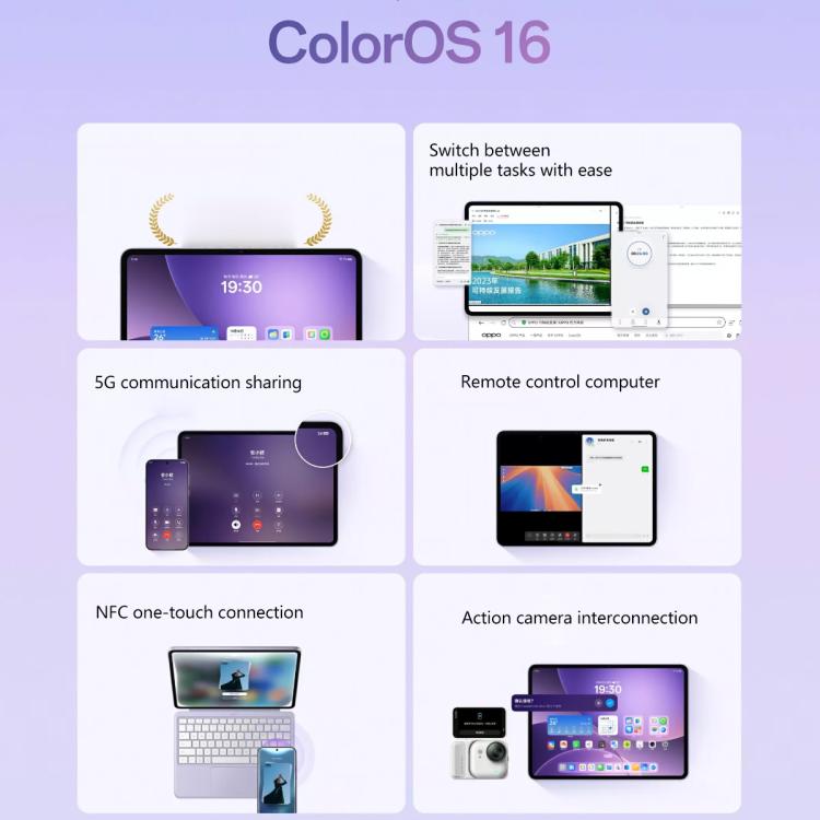 OPPO Pad 5 12.1 inch Soft Light Screen Tablet PC, 12GB+256GB, ColorOS 16.0 MediaTek Dimensity 9400+ Octa Core, 12GB+256GB Soft Light