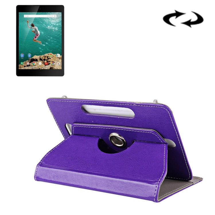 9 inch Tablets Leather Case Crazy Horse Texture 360 Degrees Rotation Protective Case Shell with Holder for ONDA V891w, Ramos i9s Pro & Win8, Colorfly i898W & i898A, 9 inch Blue, 9 inch Purple, 9 inch White, 9 inch Black, 9 inch Orange, 9 inch Red...