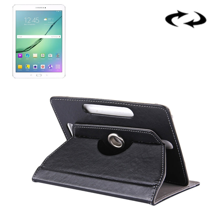 10 inch Tablets Leather Case Crazy Horse Texture 360 Degrees Rotation Protective Case Shell with Holder for Asus ZenPad 10 Z300C, Huawei MediaPad M2 10.0-A01W, Cube IWORK10, 10 inch White, 10 inch Black, 10 inch Red, 10 inch Blue, 10 inch Magenta...