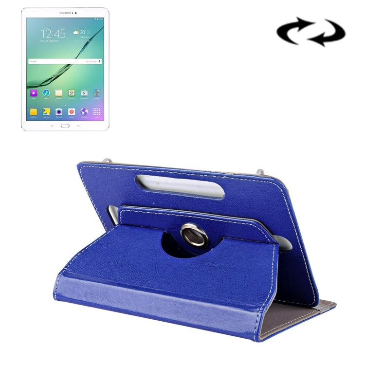 10 inch Tablets Leather Case Crazy Horse Texture 360 Degrees Rotation Protective Case Shell with Holder for Asus ZenPad 10 Z300C, Huawei MediaPad M2 10.0-A01W, Cube IWORK10, 10 inch White, 10 inch Black, 10 inch Red, 10 inch Blue, 10 inch Magenta...