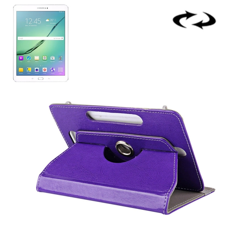 10 inch Tablets Leather Case Crazy Horse Texture 360 Degrees Rotation Protective Case Shell with Holder for Asus ZenPad 10 Z300C, Huawei MediaPad M2 10.0-A01W, Cube IWORK10, 10 inch White, 10 inch Black, 10 inch Red, 10 inch Blue, 10 inch Magenta...