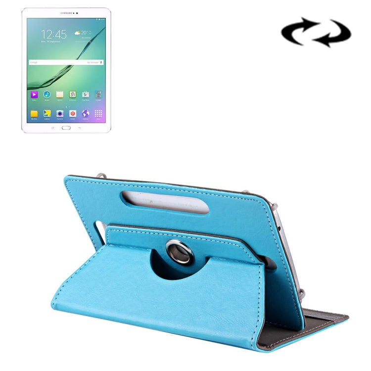 10 inch Tablets Leather Case Crazy Horse Texture 360 Degrees Rotation Protective Case Shell with Holder for Asus ZenPad 10 Z300C, Huawei MediaPad M2 10.0-A01W, Cube IWORK10, 10 inch White, 10 inch Black, 10 inch Red, 10 inch Blue, 10 inch Magenta...