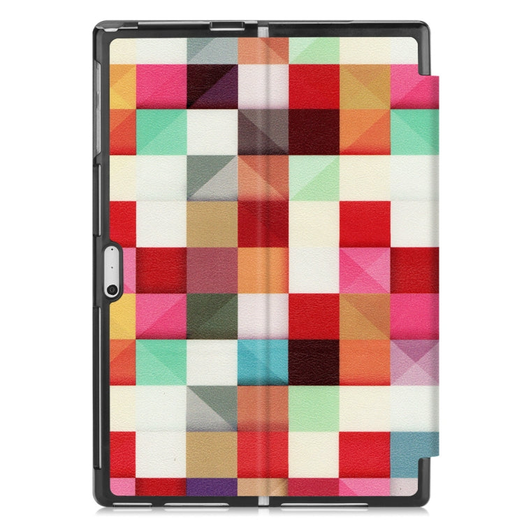 Magic Cube Pattern Colored Painted Horizontal Flip PU Leather Case for Microsoft Surface Pro 4 / 5 / 6 12.3 inch, with Holder & Pen Slot, For Surface Pro 4 / 5 / 6 12.3 inch
