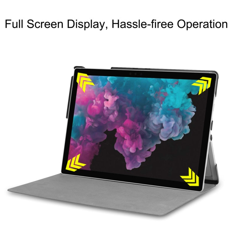 Graffiti Pattern Colored Painted Horizontal Flip PU Leather Case for Microsoft Surface Pro 4 / 5 / 6 12.3 inch, with Holder & Pen Slot, For Microsoft Surface Pro 4 / 5 / 6 12.3 inch