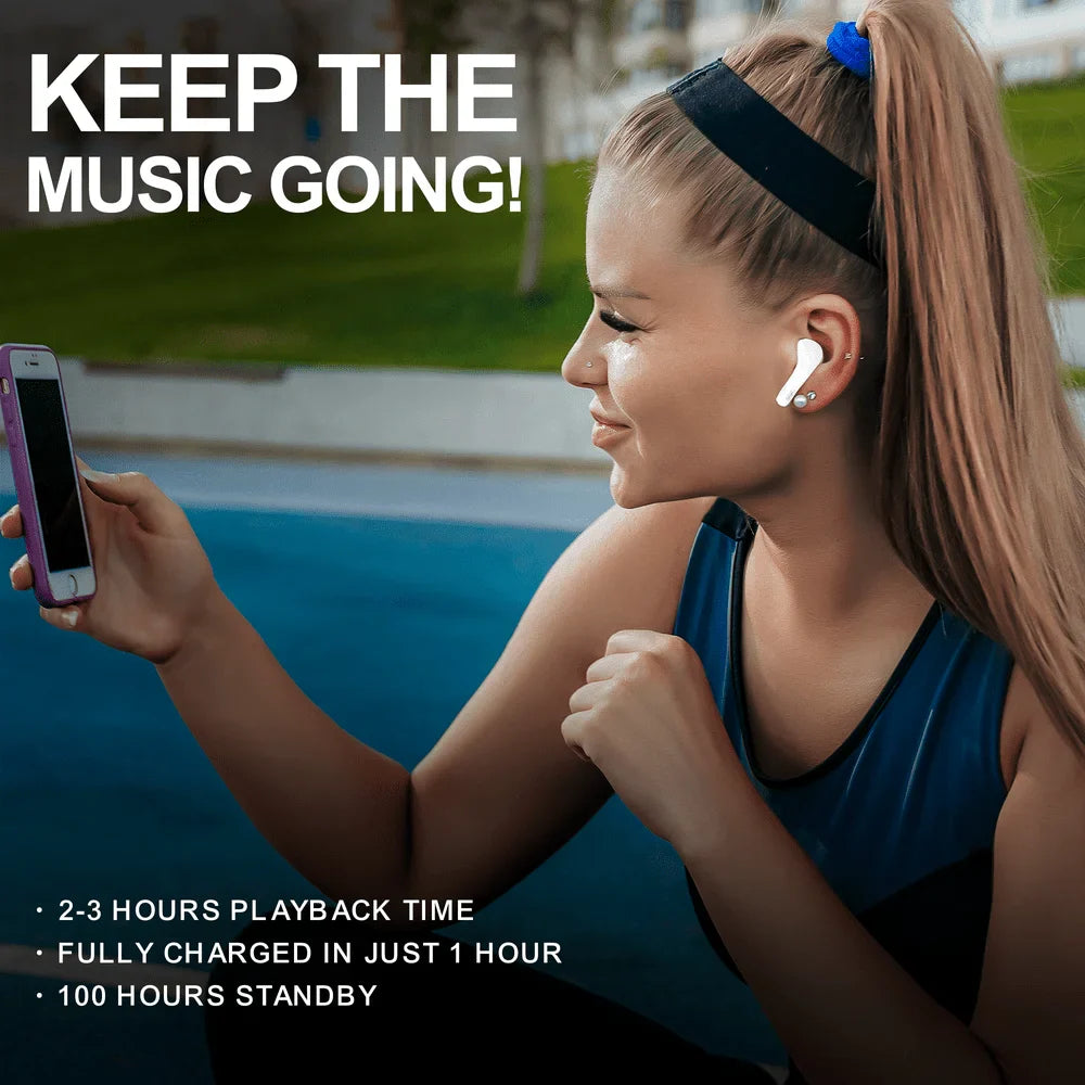 Wireless Earphones with Touch Key