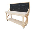 Wooden Kiln-dry Workbench With Peg Board
