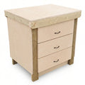 Wooden Eucalyptus Hardwood Top Workbench, Tool Cabinet With Drawers (V.2)