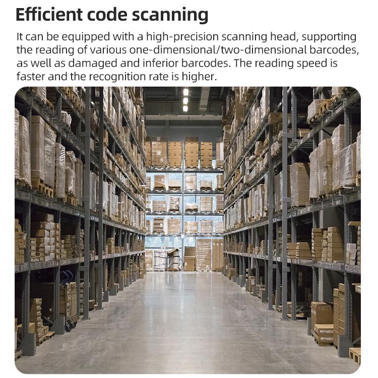 5.5 inch Android 10 IP65 Handheld Industrial Data Terminal Barcode Scanner, Style: RFID UHF + NFC HF + 2D Head, RFID UHF + NFC HF + 2D Head