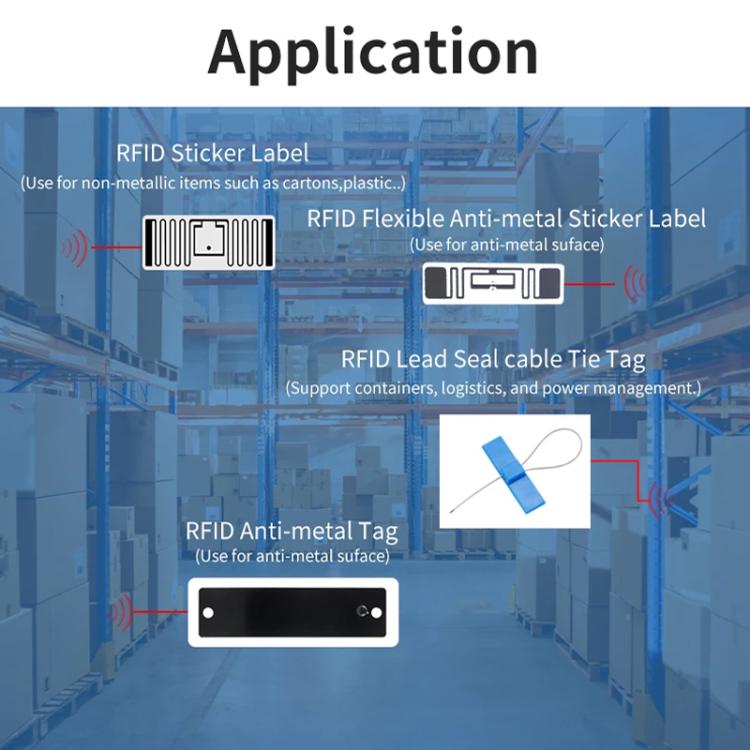 Long Range RFID UHF Portable Handheld Bluetooth Reader, Style: Standard + 2D Head