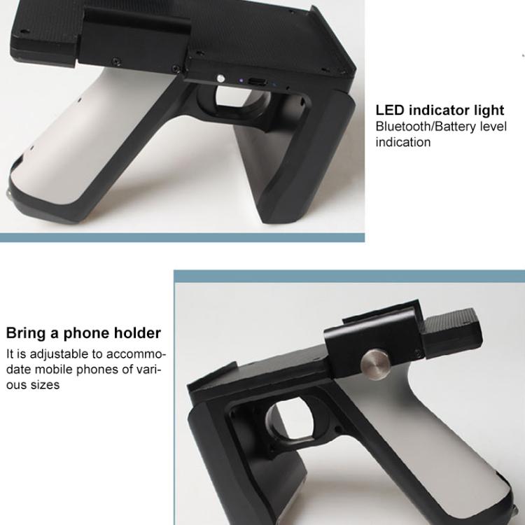 UHF RFID Radio Frequency High Performance Handheld Back Clip Bluetooth Communication Reader, Style: Bluetooth RFID Reader/Writer, Bluetooth RFID Reader/Writer