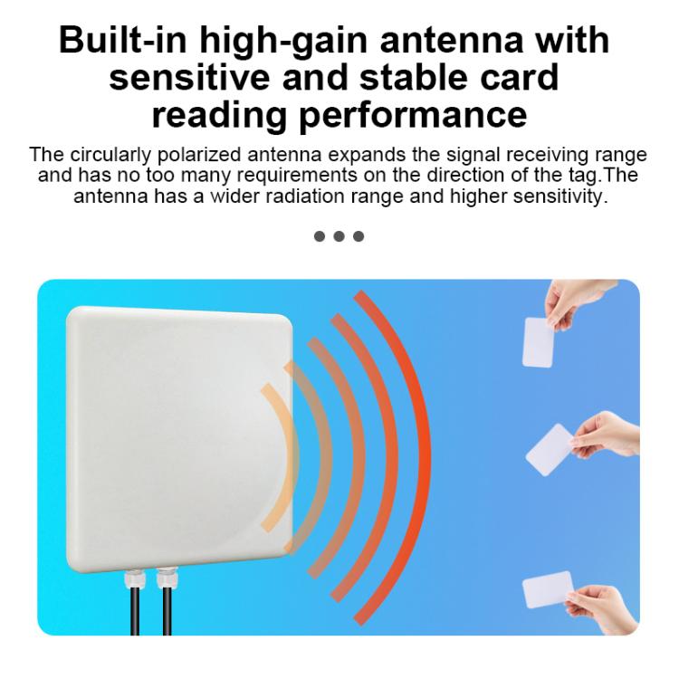 UHF RFID Long Range 9dBi Integrated Reader with E710 Chip, Style: Add WiFi Communication, Add WiFi Communication