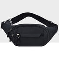 Pure Color Multi-function Pockets Waterproof Chest Bag Waist Crossbody Sports Bag