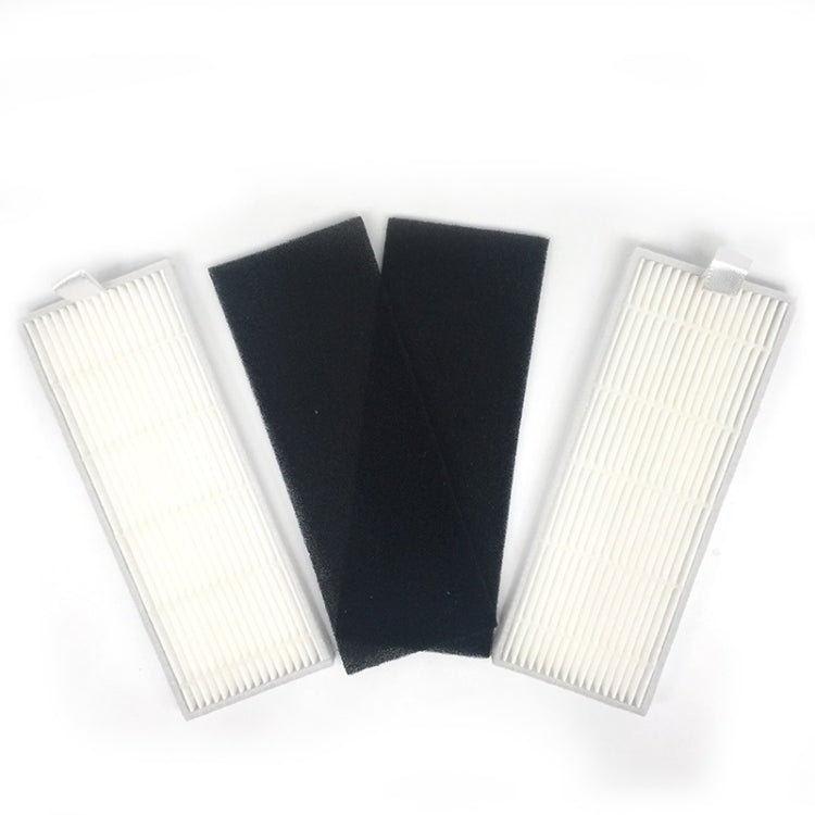 XI221 2 Pairs K614 Side Brushes + I205 Initial Effect Filter + 2 PCS I207 Filters Set for ILIFE A4 / A4S / A6