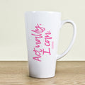Personalised Actually I Can Handwritten Latte Mug