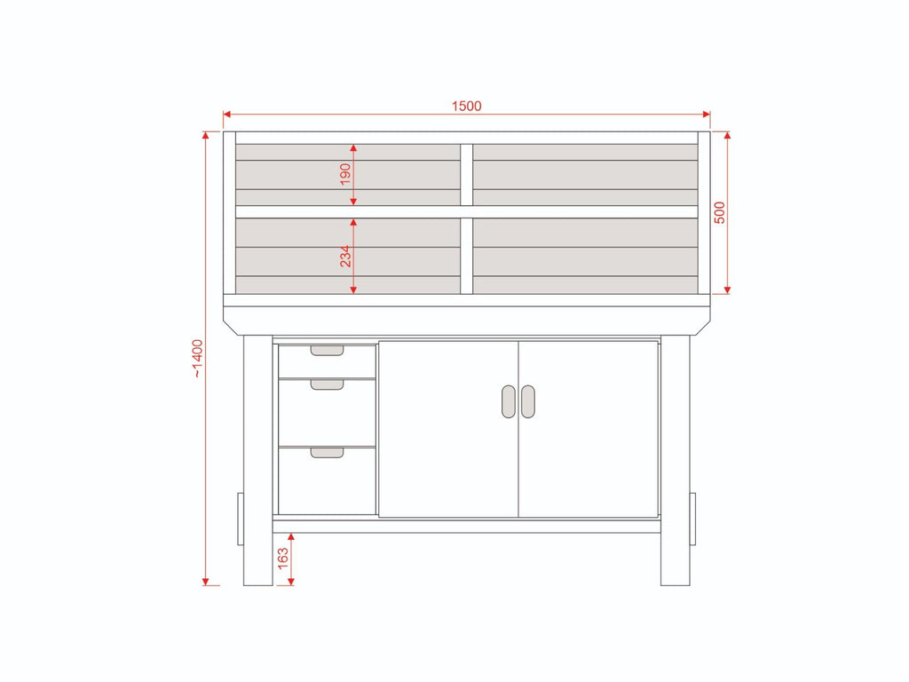 Acorn Heavy-duty Cupboard Workbench (V.2)