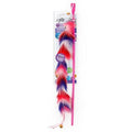 All For Paws Furry Ball Long Fluffy Wand Red