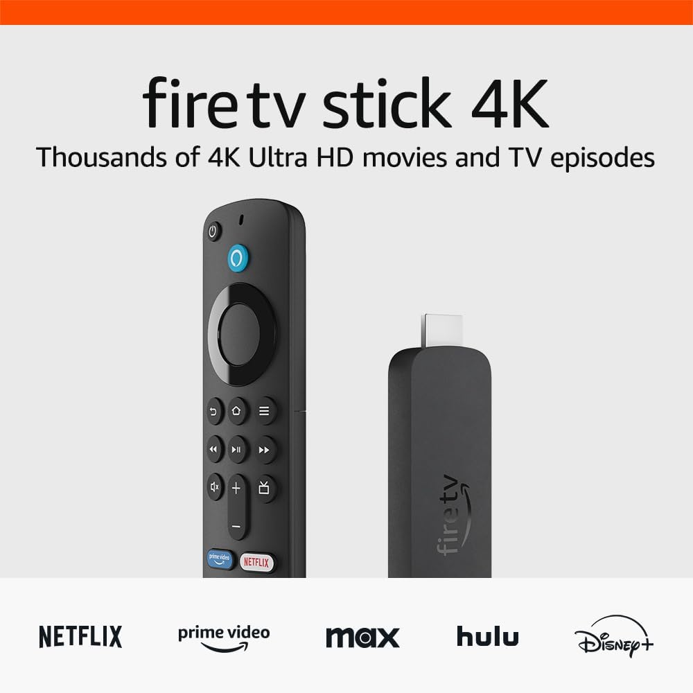 Amazon Fire TV Stick 4K – (HD Streaming with Dolby Vision & Wi-Fi 6)