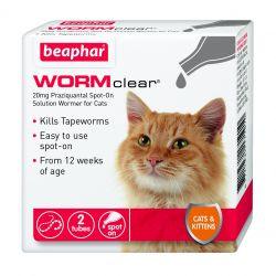 Beaphar WORMclear Spot-On for Cats, 2tmnt