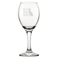 Best Dog Mum - Engraved Novelty Wine Glass