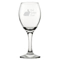 Best Rabbit Dad - Engraved Novelty Wine Glass