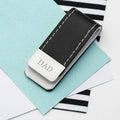 Personalised Sleek Black Money Clip