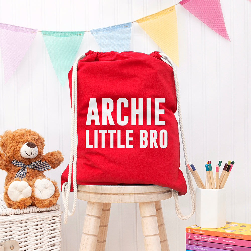 Personalised Boy's Personalised Brother Gym Bag
