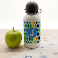 Personalised Boys Stain Glass Window Personalised Water Bottle