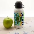 Personalised Boys Stain Glass Window Personalised Water Bottle