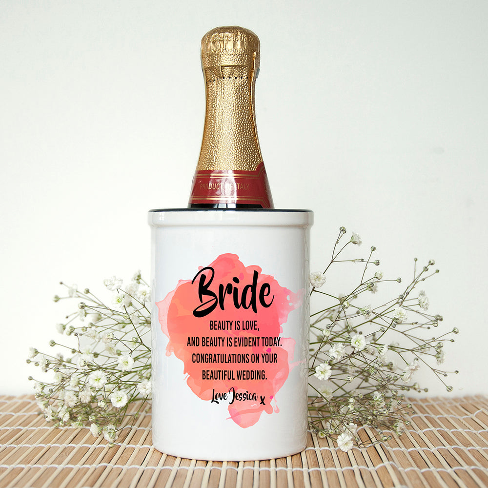 Personalised Bridal Personalised Miniature Champagne Bucket