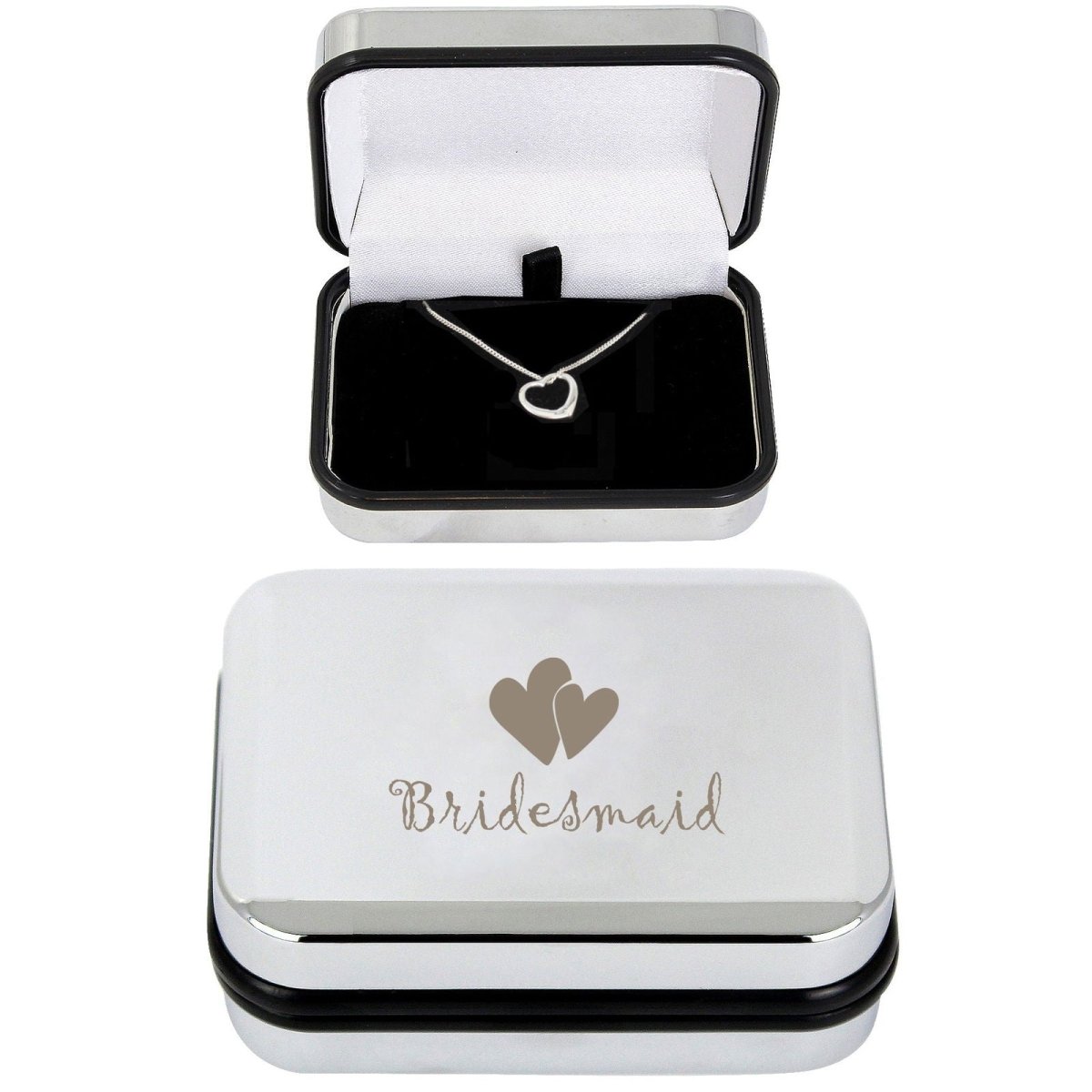 Bridesmaid Heart Necklace Box