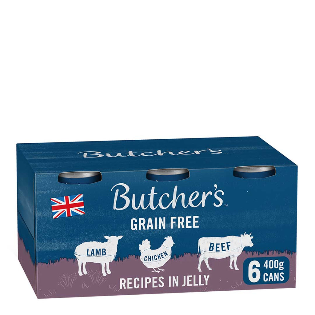 Butcher''s Recipes in Jelly Dog Food Cans – 12 x 400g / 18 x 400g / 6 x 400g