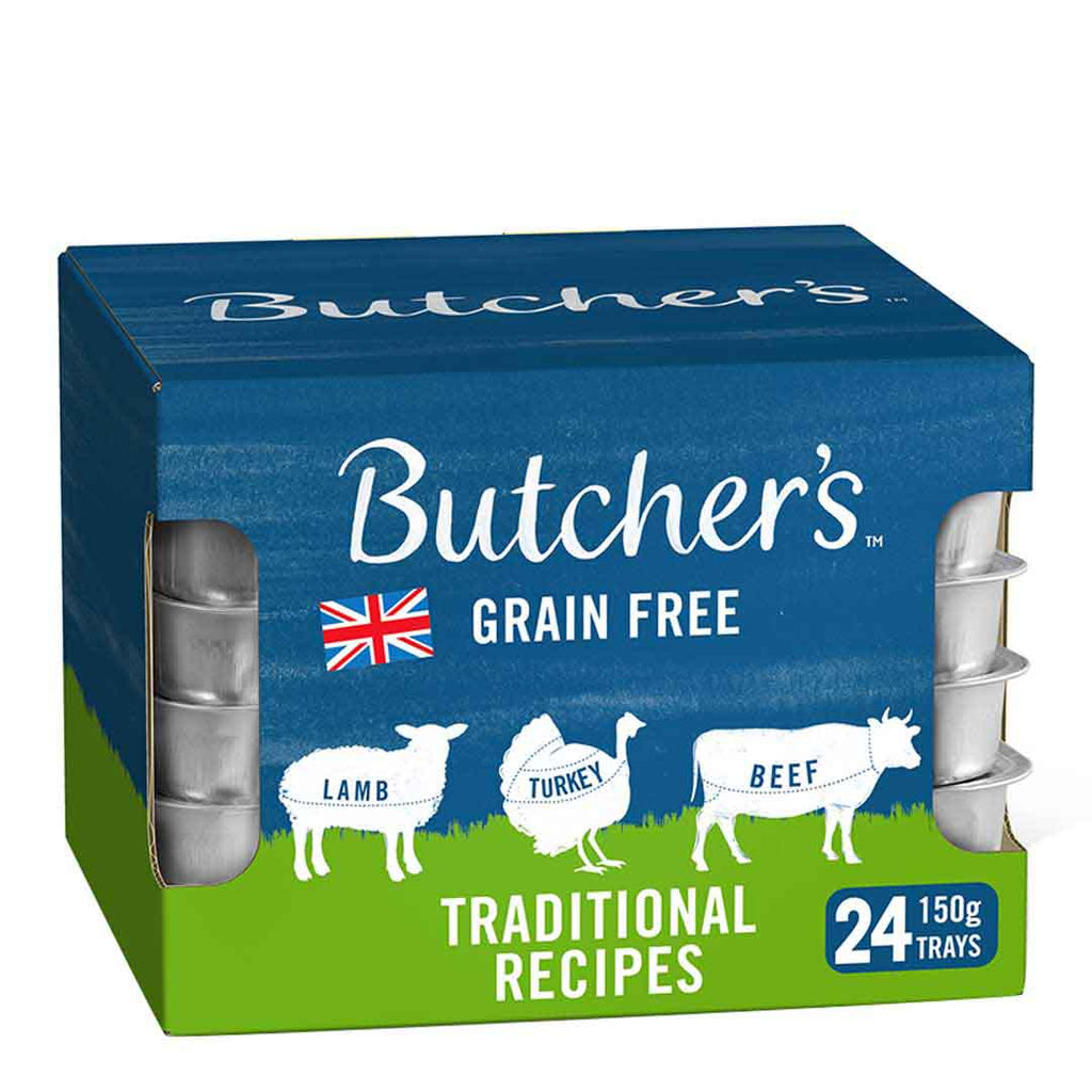 Butcher''s Traditional Recipes Dog Food Trays – 12 x 150g / 24 x 150g
