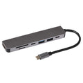 Maplin USB-C Multiport Hub to 2x USB-A 3.0 / HDMI / 2x USB-C / SD & MicroSD Card Reader