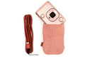 Fujifilm Instax Mini Liplay Accessory Kit with Neck Strap & Knitted Pouch - Blush Gold
