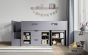 Charlie Staircase Mid Sleeper Storage Set White