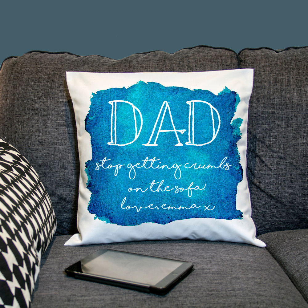 Personalised Coastal Watercolour Cover Personalised Cushion Cover