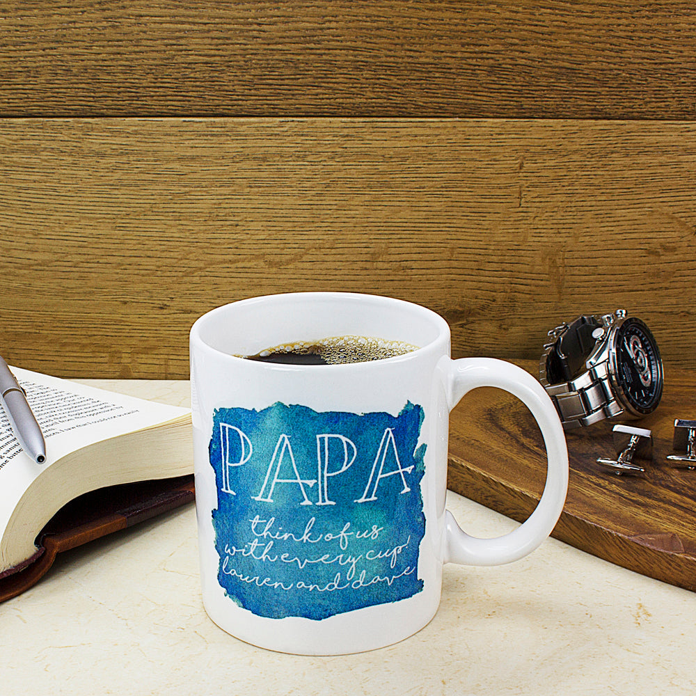 Personalised Coastal Watercolour Personalised Mug