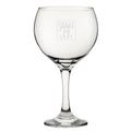 Crazy Guinea Pig Lady - Engraved Novelty Gin Balloon Cocktail Glass