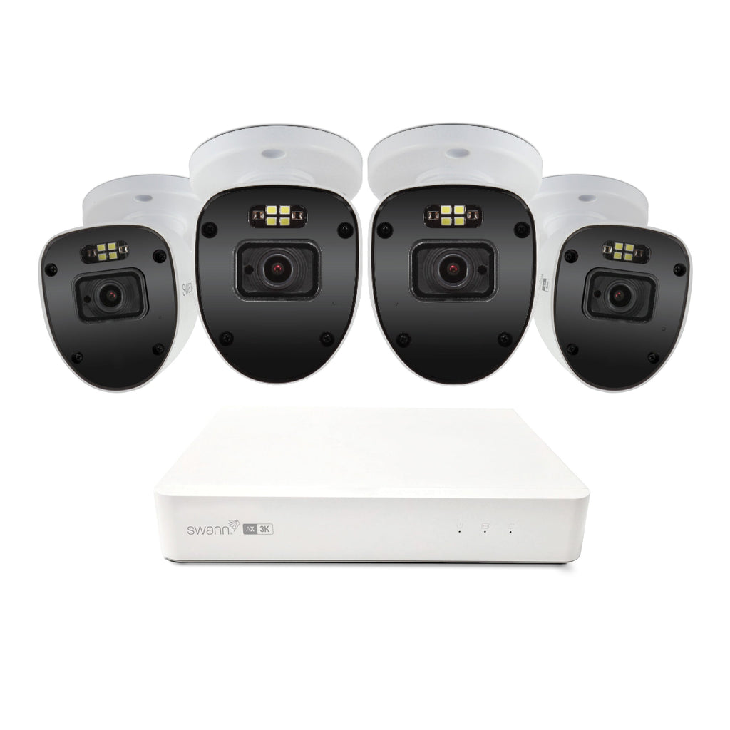 Swann AdvancedX 5MP 1TB 8-Channel Wired PoE NVR CCTV with 4 Bullet Camera Kit