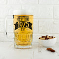 Dad's Personalised Established Beer Glass Tankard