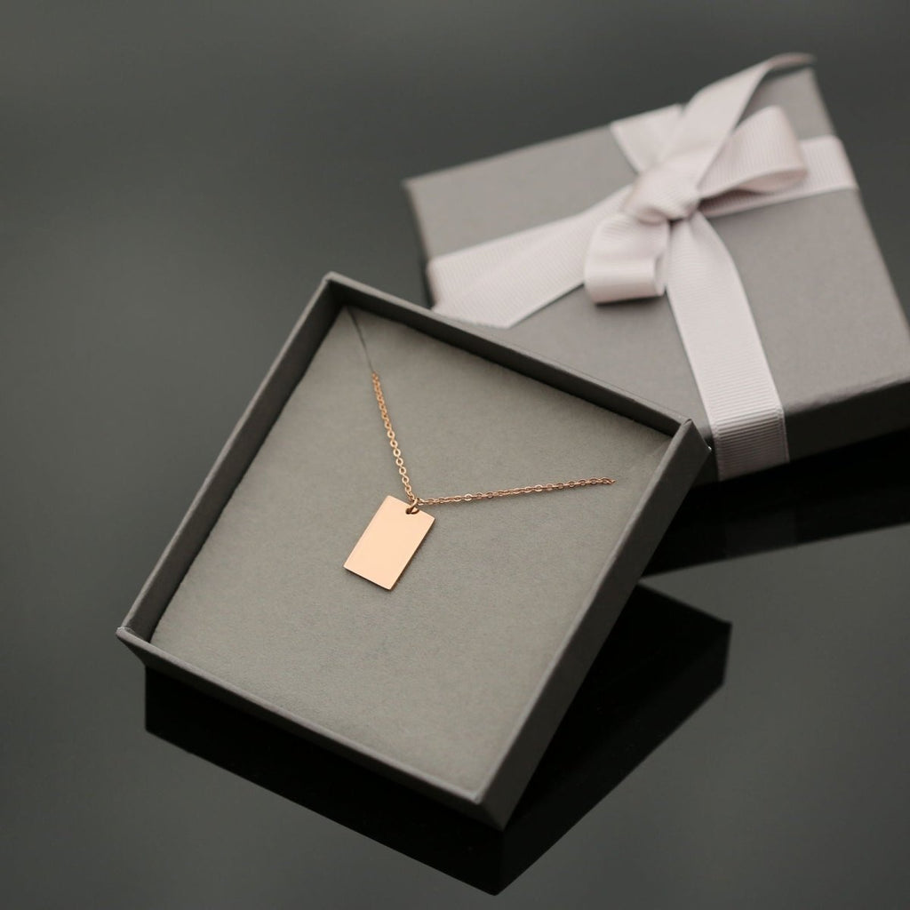 Dazzle Personalised Necklace - Modern Font Engraving
