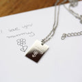 Dazzle Personalised Necklace -  With Own Handwriting Engraving