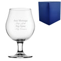 Engraved 16.75oz Draft Stemmed Beer Glass