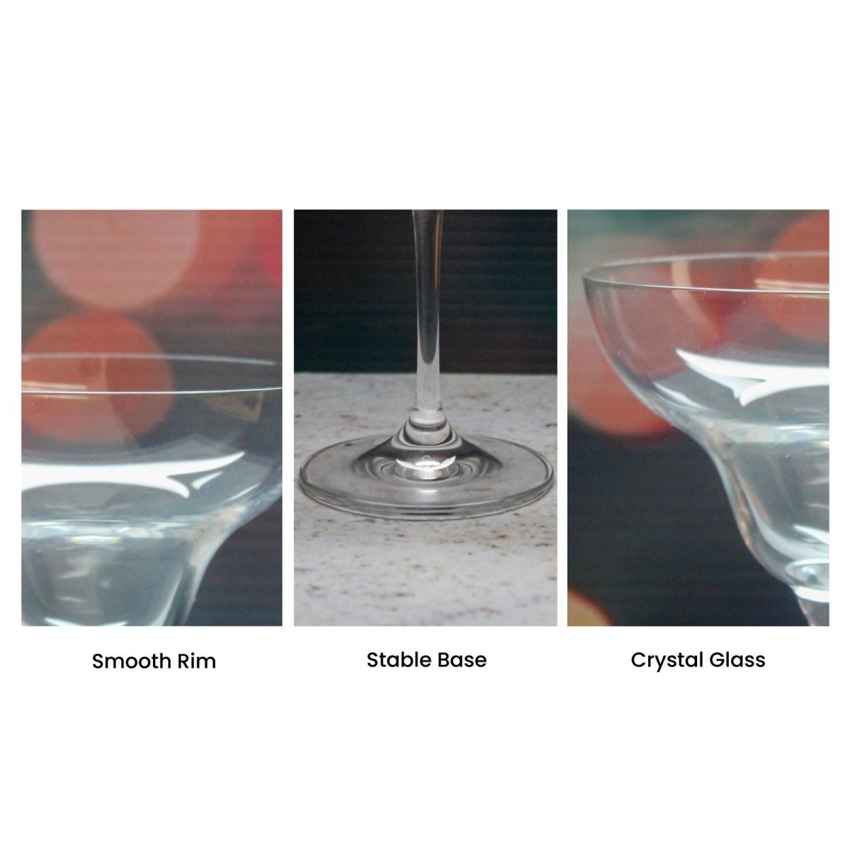 Engraved 270ml Infinity Cocktail Saucer With Gift Box