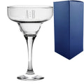 Engraved 295ml Margarita Cocktail Glass with Initials Design, Personalise with Any Name